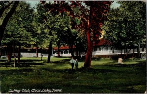 View of the Outing Club, Clear Lake IA c1909 Vintage Postcard H43