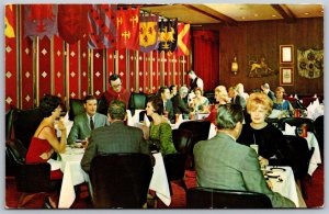 Vtg Buffalo New York NY Charter House Hotel Restaurant Rib Room 1950s Postcard