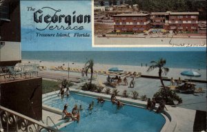 St Petersburg Florida FL Motel 1950s-60s Postcard