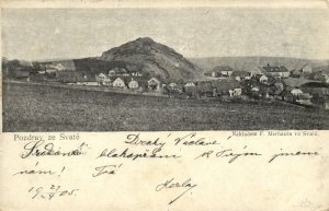 czech, SVATÉ SVATA, Panorama (1905) Postcard