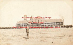 Mexico Border War, RPPC, Cavalry Lining Up in Formation at Fort Bliss Texas