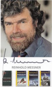 Reinhold Messner Mount Everest Mountain Climber Hand Signed Photo