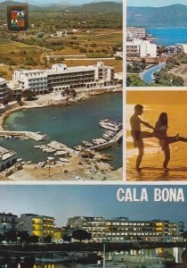 Mallorca Cala Bona by Night Postcard