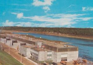 Saskatchewan Squaw Rapids Hydro River System Power Company Canada Postcard