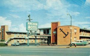 NASHVILLE, TN Tennessee  ANCHOR MOTEL  50's Cars  ROADSIDE  1960 Chrome Postcard