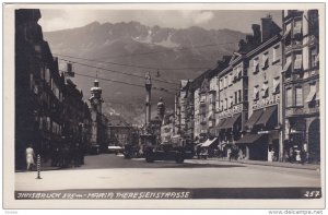 RP: INNSBRUCK , Austria , 1910s ; Maria Theresienstrasse