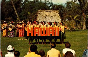 Vtg Waikiki Beach Honolulu Hawaii HI Kodak Hula Show Kapiolani Park Postcard