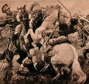 1914-18 WWI German Soldiers Battle Scene Wohlfahrts Welfare Vintage #12 P20