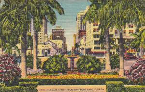 Flagler Street From Bayfront Park Miami Florida 1947