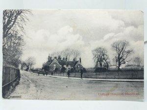 Policemen Standing Outside The Cottage Hospital Blandford Dorset Vtg Postcard