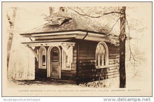 Michigan Dearborn Luther Burbank's Office At Greenfield Village Real Photo