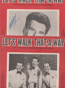 Lets Walk That-A-Way Ronnie Aldrich 1940s Sheet Music