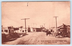 REYNOSA, Tamaulipas Mexico ~ Main Square PLAZA PRINCIPAL Street Scene Postcard