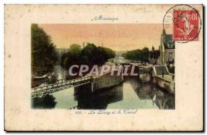Montargis Old Postcard L & # 39etang and channel