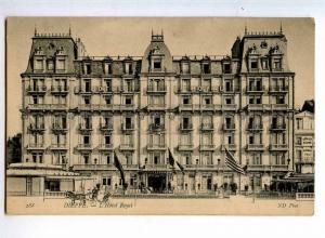 241086 FRANCE DIEPPE Royal Hotel US FLAG Vintage postcard