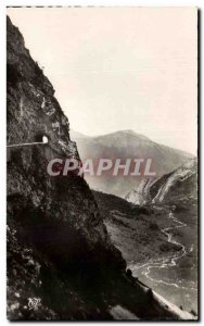 Old Postcard Environs d & # 39Argeles Route cornice Col d & # 39Aubisque and ...