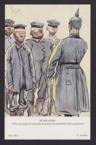 GREAT BRITAIN, Vintage postcard, In Belgium, Propaganda, Unused