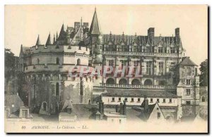 Old Postcard Amboise Chateau