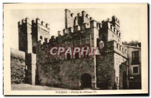 Postcard Old Toledo Puerta de Alfonso VI