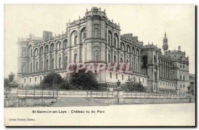 Old Postcard Saint Germain en Laye saw the castle park