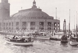 Illinois Chicago Municipal Pier Later navy Pier Viewed From Lake Michigan Cir...