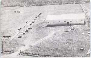 VINTAGE POSTCARD AERIAL VIEW OF SUNSET RANCH AT SAINT SOPHIE QUEBEC CANADA - B