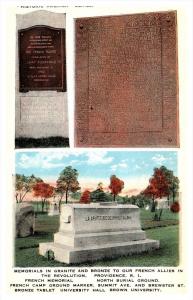 Rhode Island Providence , Historic America Series , French Memorial North Bur...