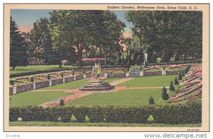 Sunken Garden, McKennan Park, SIOUX FALLS, South Dakota, 30-40s