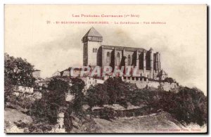 Old Postcard St Bertrand de Comminges cathedral General view