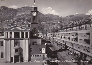 Italy Cassino Corso della Republica e Chiesa di San Antonio