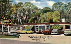 Tallahassee Florida FL Restaurant Hotel 1930s-50s Postcard