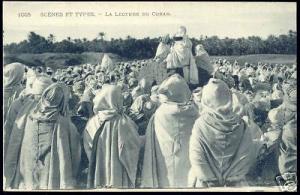 Scenes et Types, Lecture du Coran, Qur'an, Islam (1910)