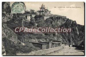 Old Postcard Avallon Rue Des Cousins ??Daux