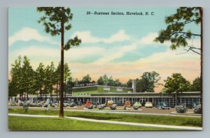 Cherry Movie Theatre Havelock North Carolina Business Section Postcard 