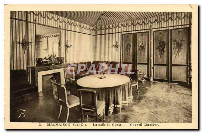 Old Postcard Malmaison The Boardroom