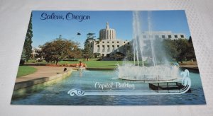 Capitol Building and Grounds Salem Oregon Postcard CT-2172A Smith-Western Inc.