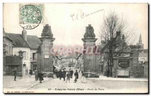 Old Postcard Crepy En Valois Paris Gate