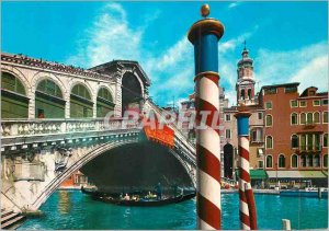 Postcard Modern Venice Rialto Bridge