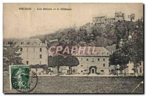 Old Postcard Uriage Les Hotels and Chateau