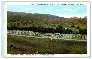 Hammond Cottage City And Camp Ground Colorado Springs Colorado CO Postcard