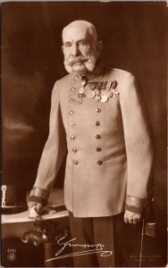 Real Photo Postcard Portrait of Franz Joseph I of Austria