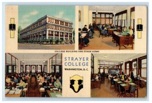 1940 Strayer College Washington D.C. Cheltenham MD Multiview Vintage Postcard 