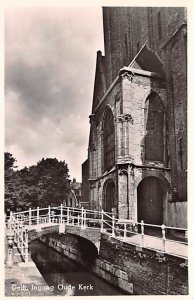 Ingang Oude Kerk Delft Holland Unused 