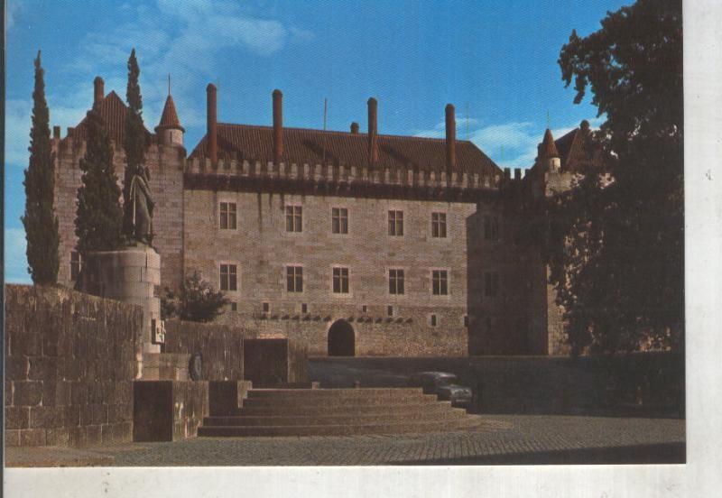 Postal 014163: Palacio de los Duques de Braganza en Guimaraes, Portugal