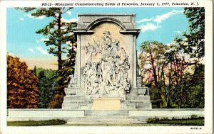 Monument Battle Princeton New Jersey NJ CT American Art Lynn Boyer Postcard UNP 