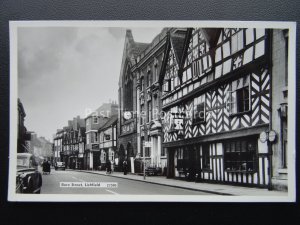 Staffordshire LICHFIELD Bore Street showing The Guildhall c1960's RP Postcard