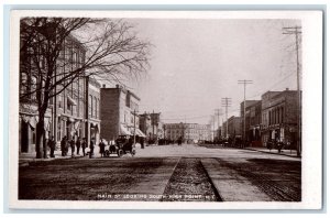 c1910's Main St. Looking South High Point North Carolina NC RPPC Photo Postcard