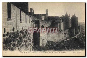 Postcard Old Cite Carcassonne Gate Aude Set