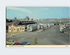 Postcard Woodside Ferry, Birkenhead, England