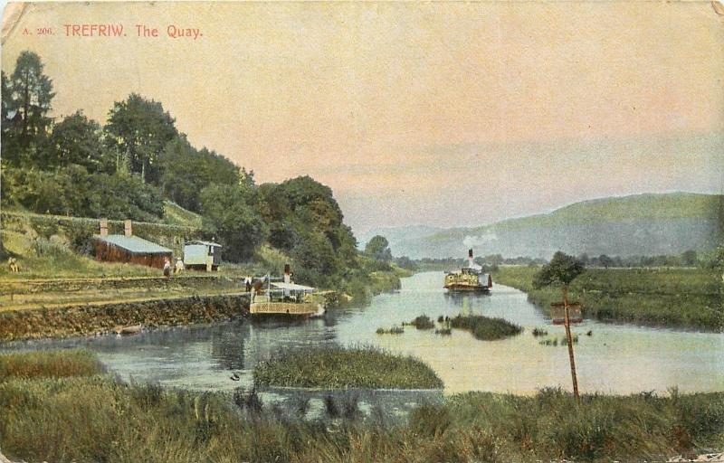 1907 Printed Postcard; Trefriw, The Quay, River Crafnant, Wales, Posted